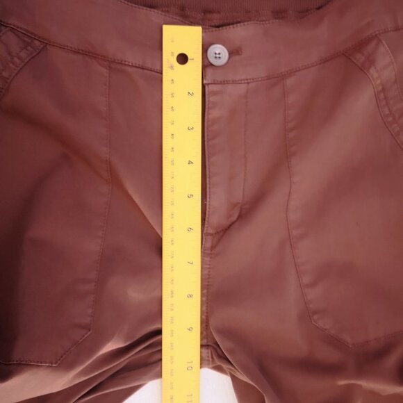 NWT Denver Hayes Ladies Rust Mid Rise Straight Crop Pants - Picture 13 of 14